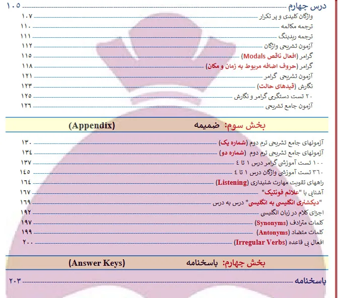جزوه زبان دهم